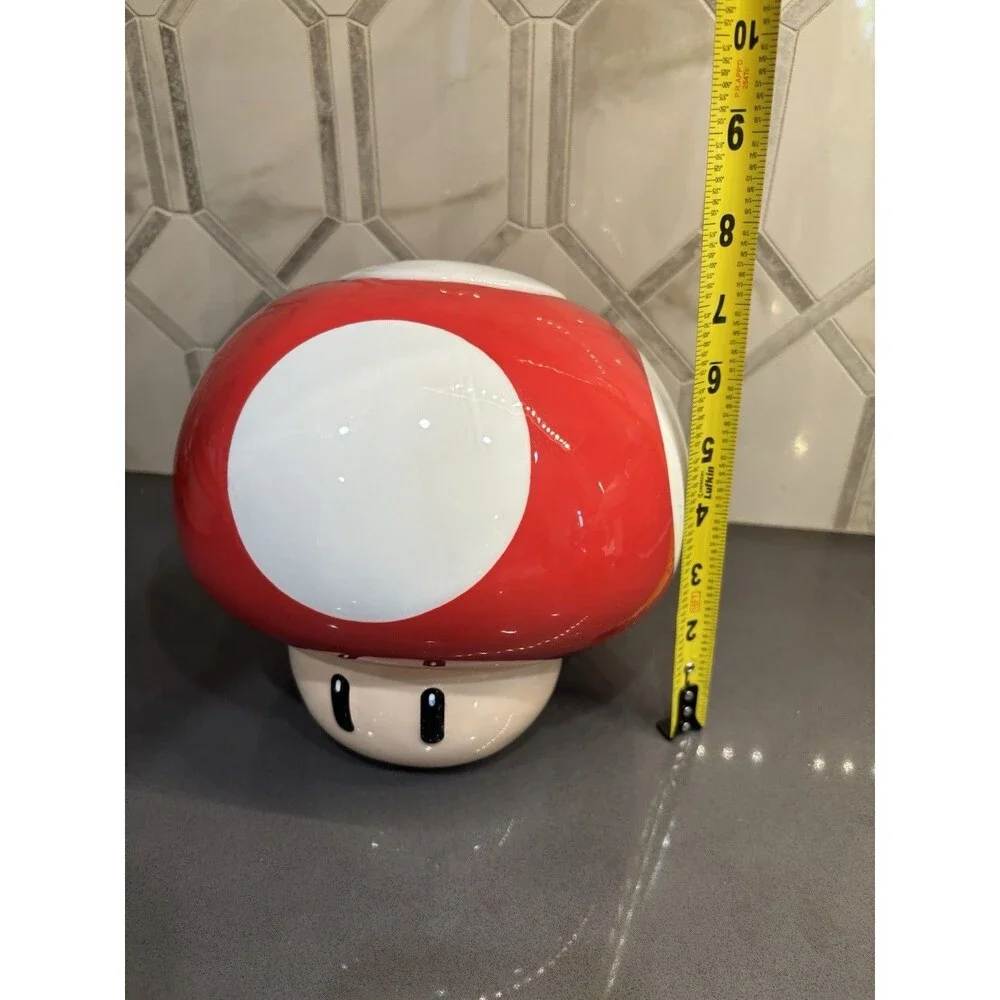 Nintendo Super Mario Mushroom TOAD Ceramic Shaped Cookie Jar 2019 Paladone